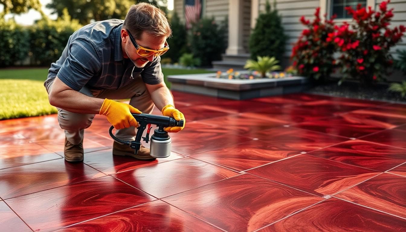 Apply Decorative Concrete Stain cost guide
