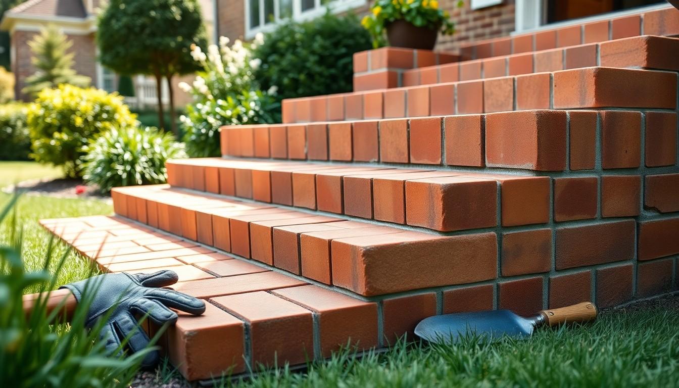 Install Brick Steps cost in Houston