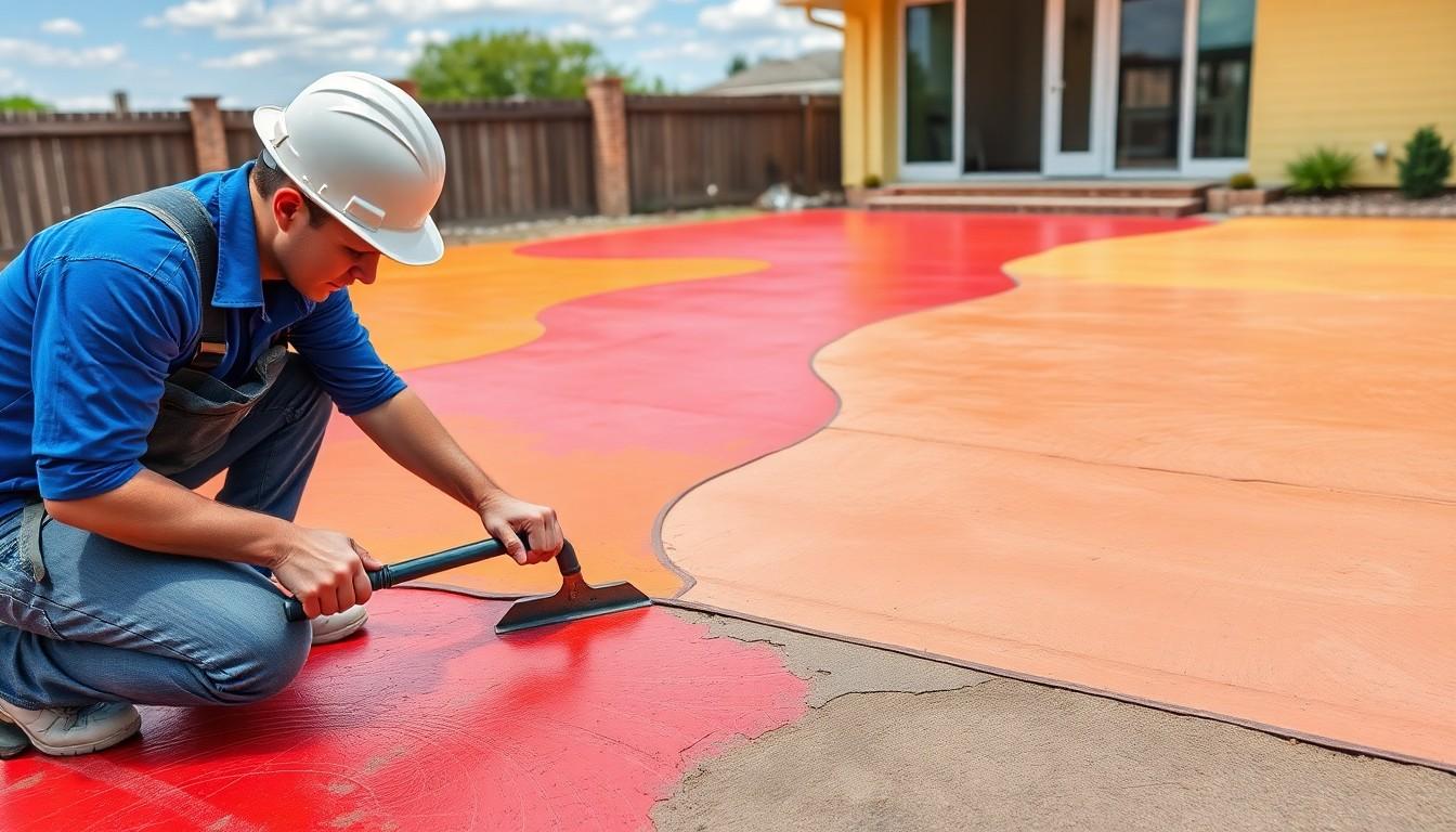 Install Colored Concrete cost in Phoenix