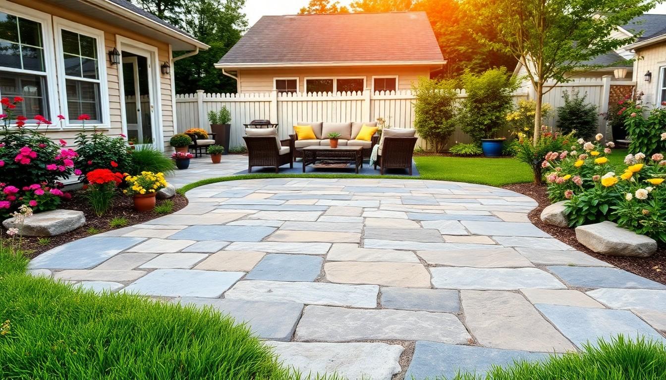 Install Flagstone Patio cost in Austin