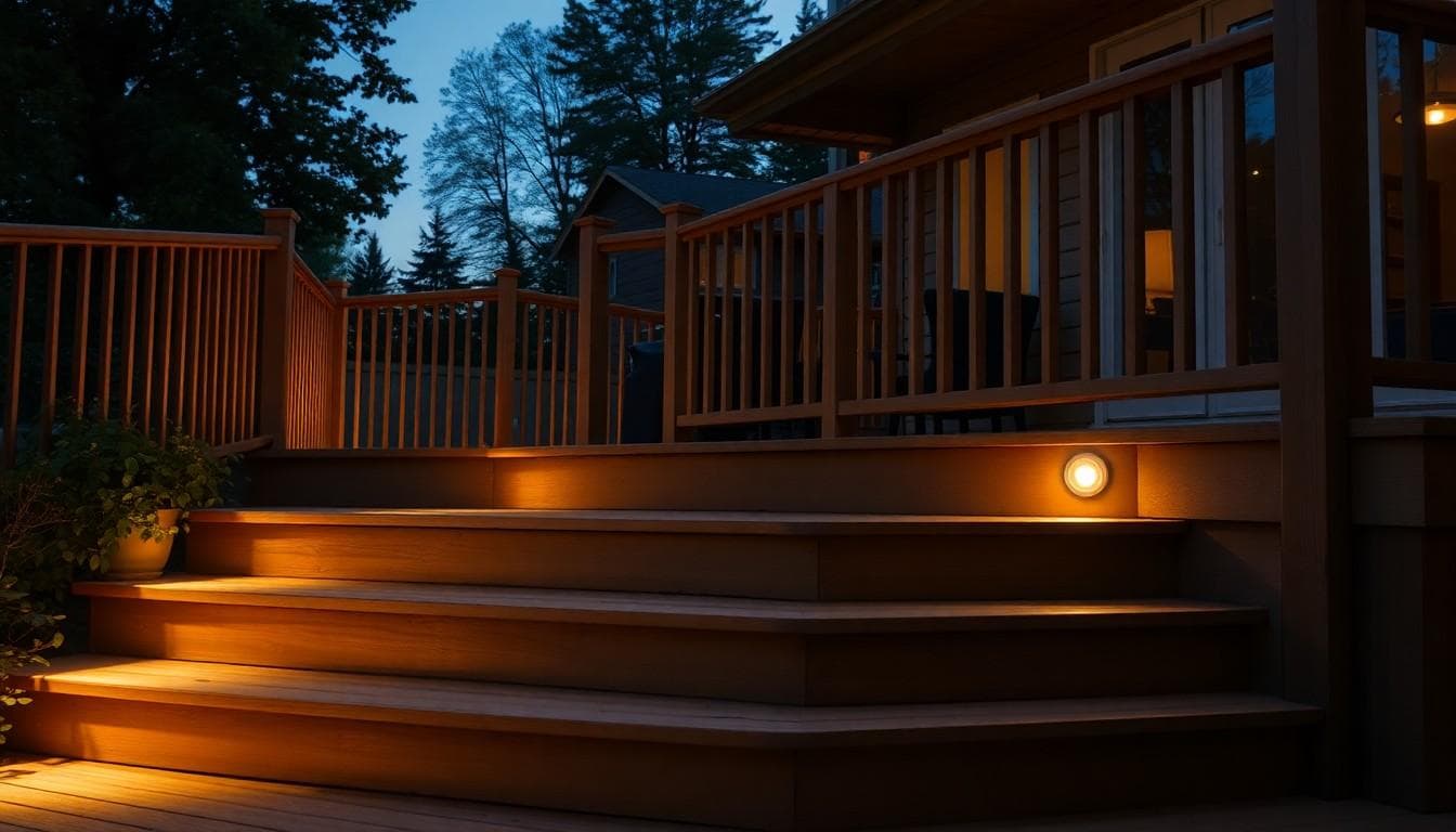 Install Low Voltage Deck Stair Lighting cost guide