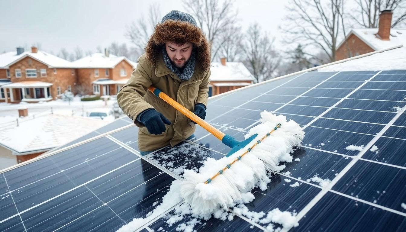 Remove Snow From Solar Panels cost guide